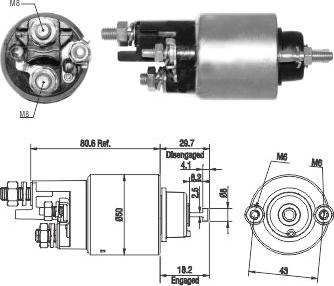 Hoffer 46283 - Elettromagnete, Motore d'avviamento autozon.pro