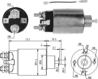 Hoffer 46282 - Elettromagnete, Motore d'avviamento autozon.pro