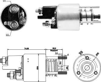 Hoffer 46287 - Elettromagnete, Motore d'avviamento autozon.pro