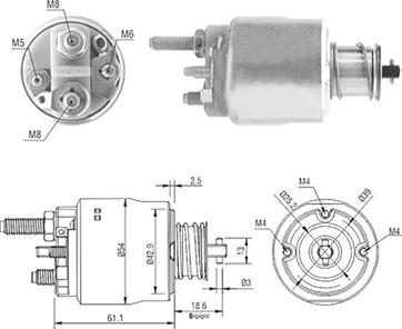 Hoffer 46223 - Elettromagnete, Motore d'avviamento autozon.pro