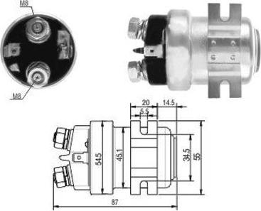 Hoffer 6646423 - Elettromagnete, Motore d'avviamento autozon.pro