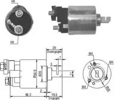 Hoffer 6646052 - Elettromagnete, Motore d'avviamento autozon.pro