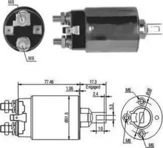 Hoffer 6646057 - Elettromagnete, Motore d'avviamento autozon.pro