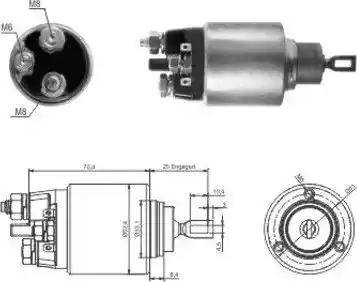 Hoffer 6646061 - Elettromagnete, Motore d'avviamento autozon.pro