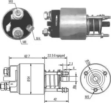 Hoffer 6646005 - Elettromagnete, Motore d'avviamento autozon.pro