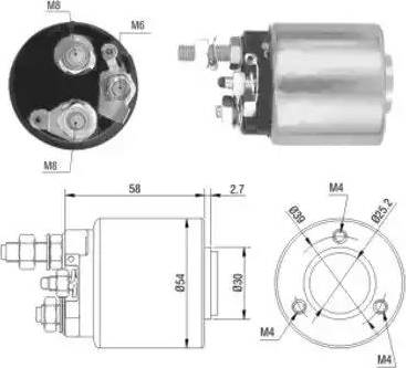 Hoffer 6646008 - Elettromagnete, Motore d'avviamento autozon.pro