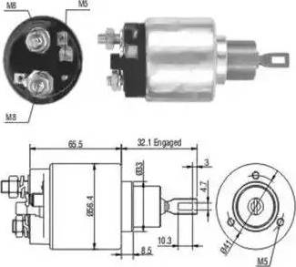 Hoffer 6646003 - Elettromagnete, Motore d'avviamento autozon.pro