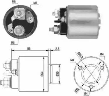 Hoffer 6646015 - Elettromagnete, Motore d'avviamento autozon.pro