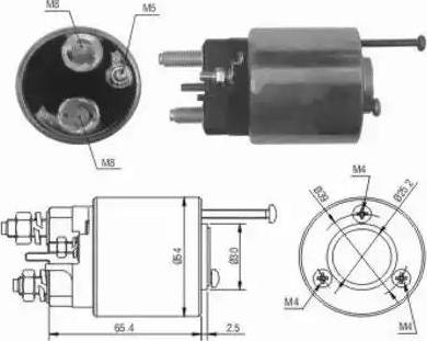 Hoffer 6646012 - Elettromagnete, Motore d'avviamento autozon.pro