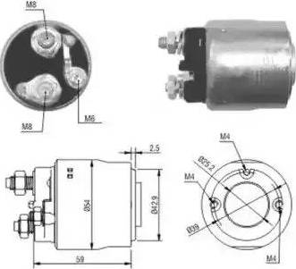 Hoffer 6646084 - Elettromagnete, Motore d'avviamento autozon.pro