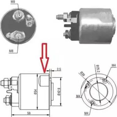 Hoffer 6646086 - Elettromagnete, Motore d'avviamento autozon.pro