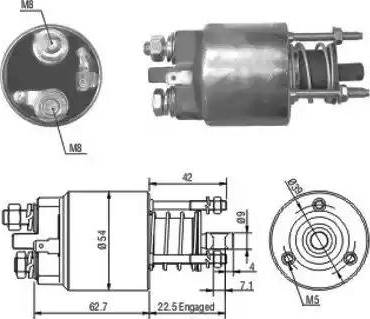 Hoffer 6646081 - Elettromagnete, Motore d'avviamento autozon.pro