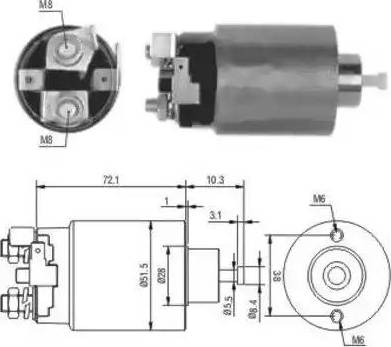 Hoffer 6646025 - Elettromagnete, Motore d'avviamento autozon.pro