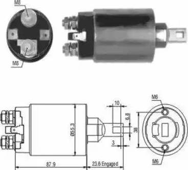 Hoffer 6646026 - Elettromagnete, Motore d'avviamento autozon.pro