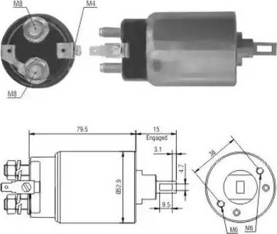 Hoffer 6646022 - Elettromagnete, Motore d'avviamento autozon.pro