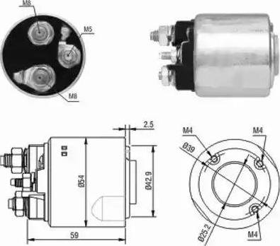 Hoffer 6646148 - Elettromagnete, Motore d'avviamento autozon.pro