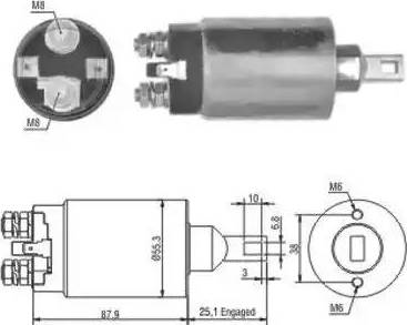 Hoffer 6646143 - Elettromagnete, Motore d'avviamento autozon.pro