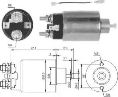 Hoffer 6646142 - Elettromagnete, Motore d'avviamento autozon.pro