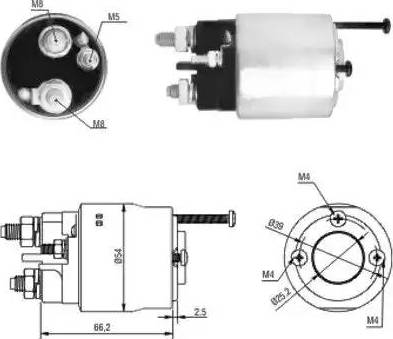 Hoffer 6646147 - Elettromagnete, Motore d'avviamento autozon.pro