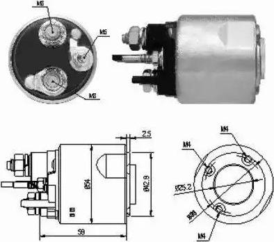 Hoffer 6646159 - Elettromagnete, Motore d'avviamento autozon.pro