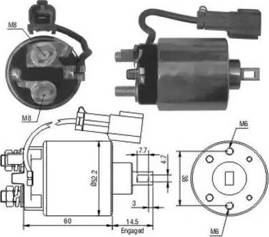 Hoffer 6646150 - Elettromagnete, Motore d'avviamento autozon.pro