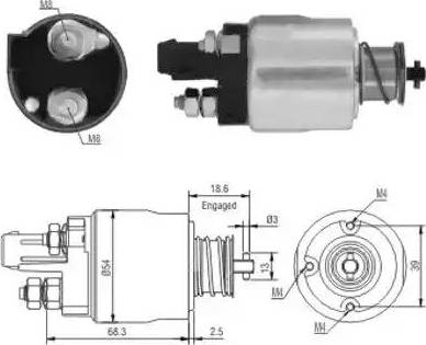 Hoffer 6646158 - Elettromagnete, Motore d'avviamento autozon.pro