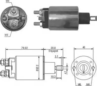 Hoffer 6646165 - Elettromagnete, Motore d'avviamento autozon.pro