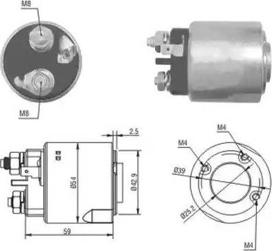 Hoffer 6646160 - Elettromagnete, Motore d'avviamento autozon.pro