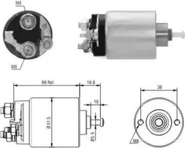 Hoffer 6646104 - Elettromagnete, Motore d'avviamento autozon.pro