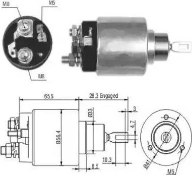 Hoffer 6646106 - Elettromagnete, Motore d'avviamento autozon.pro