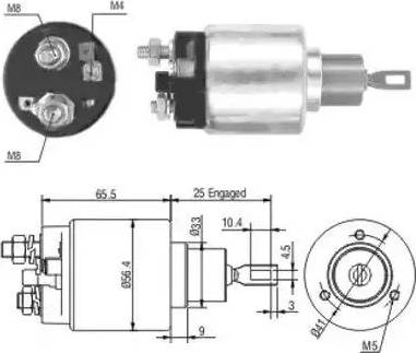 Hoffer 6646108 - Elettromagnete, Motore d'avviamento autozon.pro