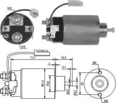 Hoffer 6646114 - Elettromagnete, Motore d'avviamento autozon.pro