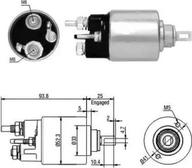 Hoffer 6646118 - Elettromagnete, Motore d'avviamento autozon.pro