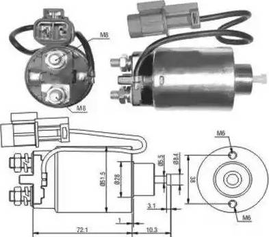 Hoffer 6646180 - Elettromagnete, Motore d'avviamento autozon.pro