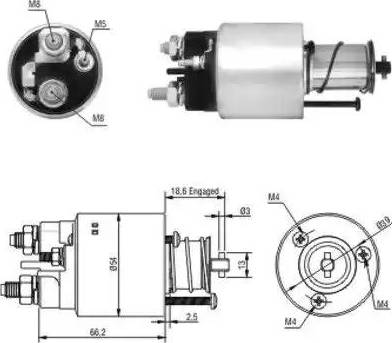 Hoffer 6646139 - Elettromagnete, Motore d'avviamento autozon.pro