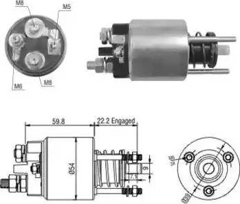 Hoffer 6646134 - Elettromagnete, Motore d'avviamento autozon.pro