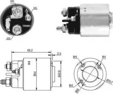 Hoffer 6646131 - Elettromagnete, Motore d'avviamento autozon.pro