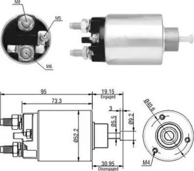 Hoffer 6646133 - Elettromagnete, Motore d'avviamento autozon.pro