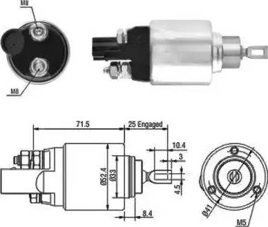 Hoffer 6646132 - Elettromagnete, Motore d'avviamento autozon.pro