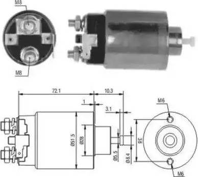 Hoffer 6646179 - Elettromagnete, Motore d'avviamento autozon.pro