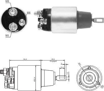 Hoffer 6646313 - Elettromagnete, Motore d'avviamento autozon.pro