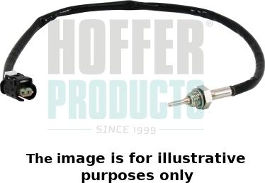 Hoffer 7452444E - Sensore, Temperatura gas scarico autozon.pro