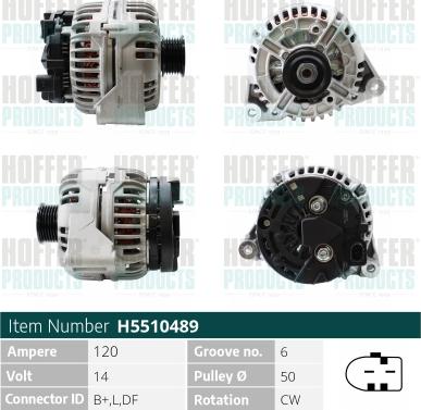 Hoffer H5510489 - Alternatore autozon.pro