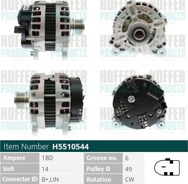 Hoffer H5510544 - Alternatore autozon.pro