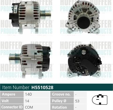 Hoffer H5510528 - Alternatore autozon.pro