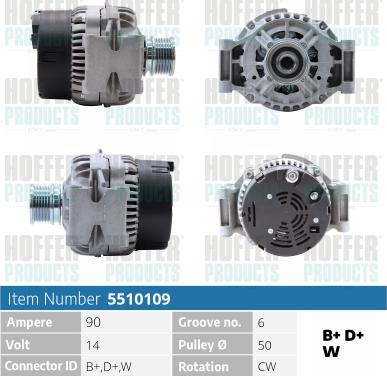 Hoffer H5510109 - Alternatore autozon.pro