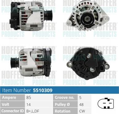 Hoffer H5510309 - Alternatore autozon.pro