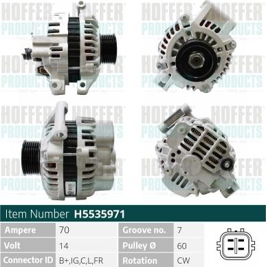 Hoffer H5535971 - Alternatore autozon.pro