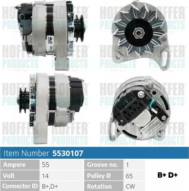 Hoffer H5530107 - Alternatore autozon.pro