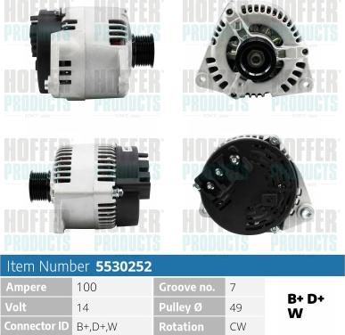 Hoffer H5530252 - Alternatore autozon.pro